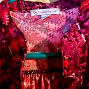 Dress Barn Women’s Tops | Blouse | Sleeveless | Dark Paisley Print Tunic | Small